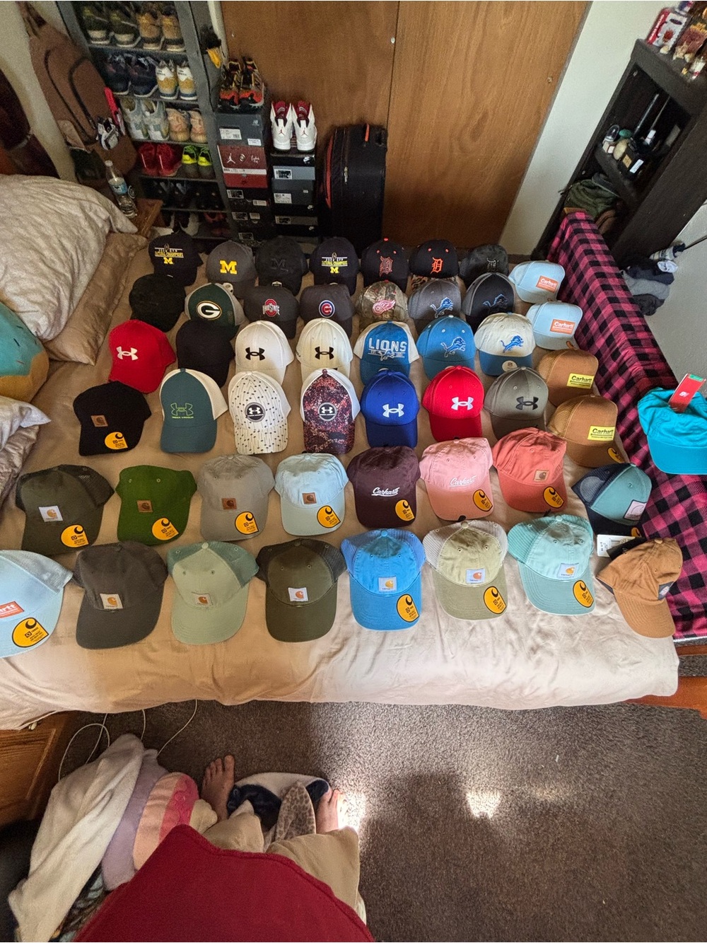 Assorted Baseball Caps Lot - Multiple Colors